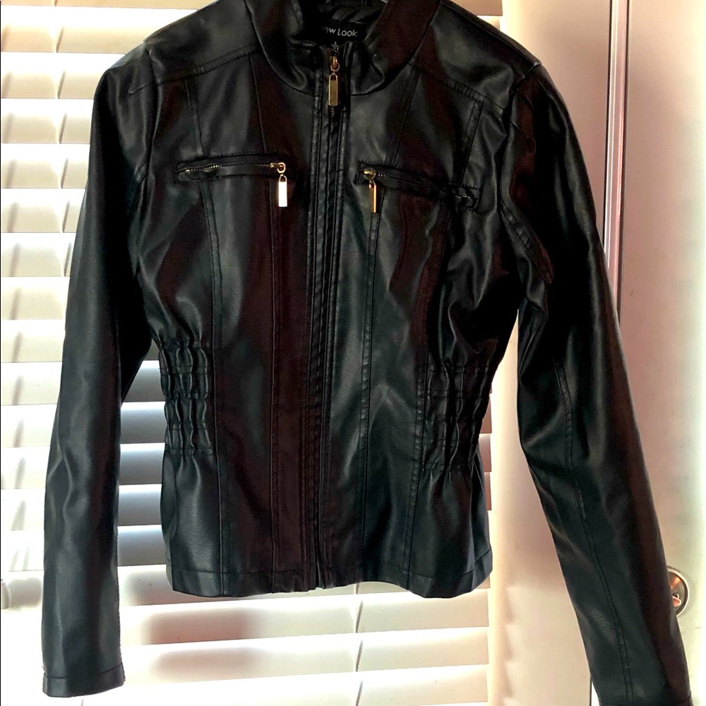 Faux Leather Jacket.